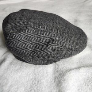 VOBOOM Mens Herringbone Flat Ivy Newsboy Hat Wool Blend Gatsby 7 3/4-7 7/8 Gray